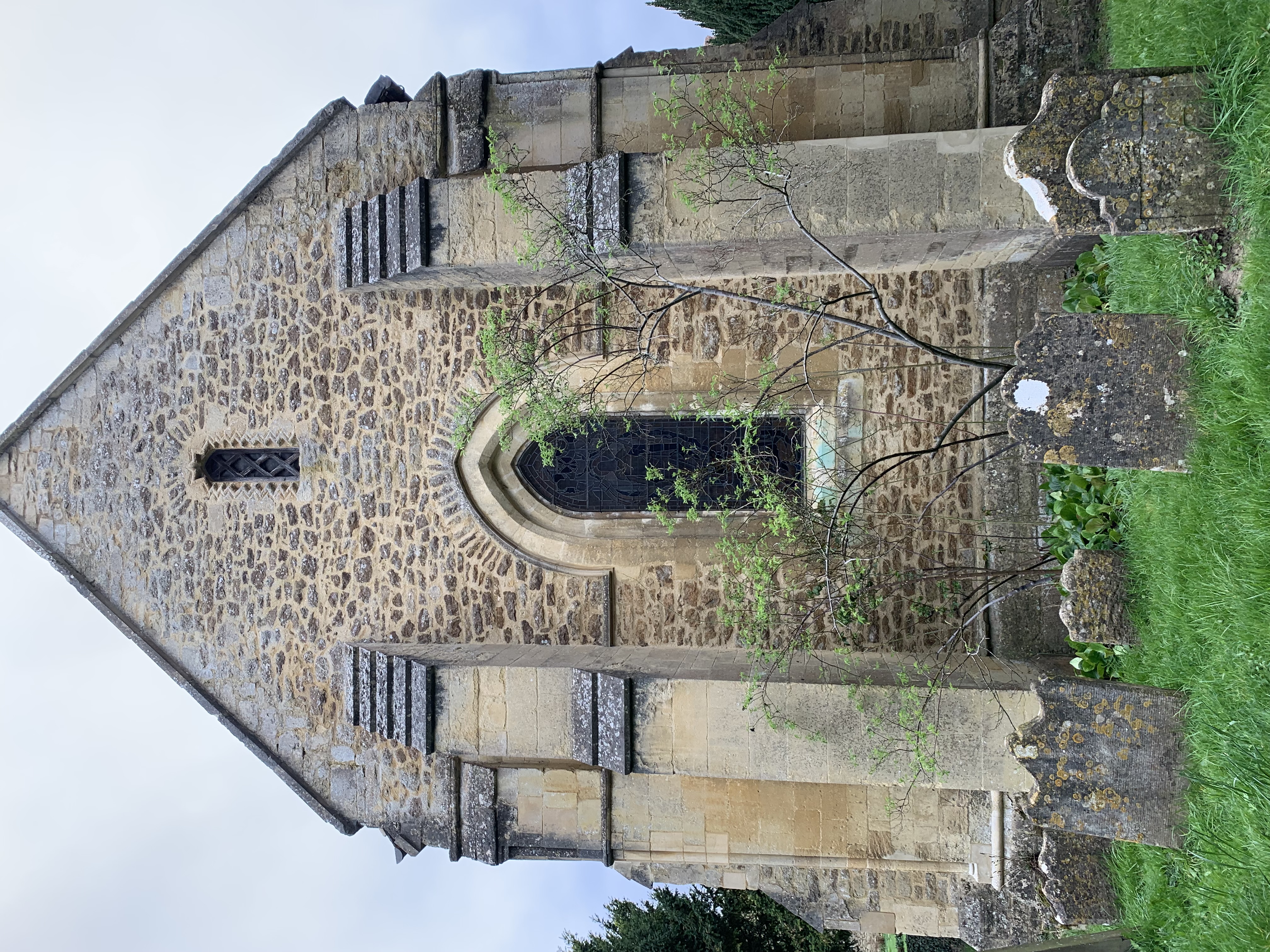 Liturgically north side of Iffley Church